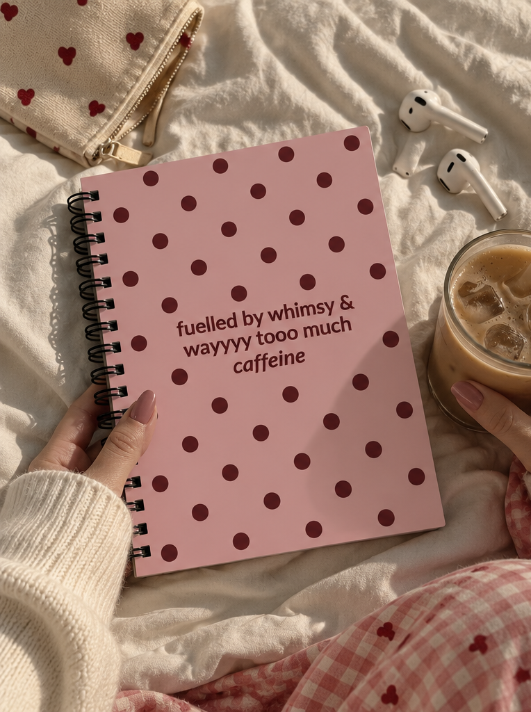 Fuelled by Whimsy & Wayyyy Too Much Caffeine | A5 Diary